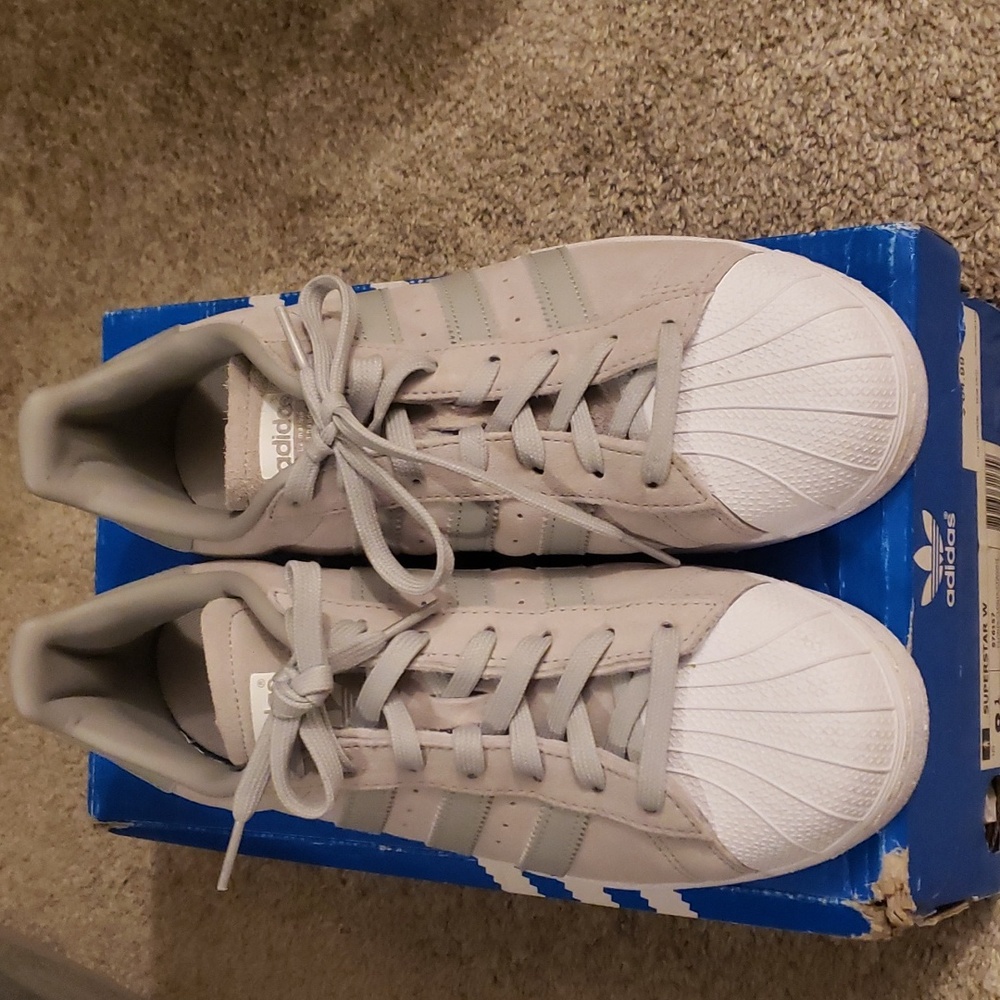 Adidas Superstar grey size 8.5